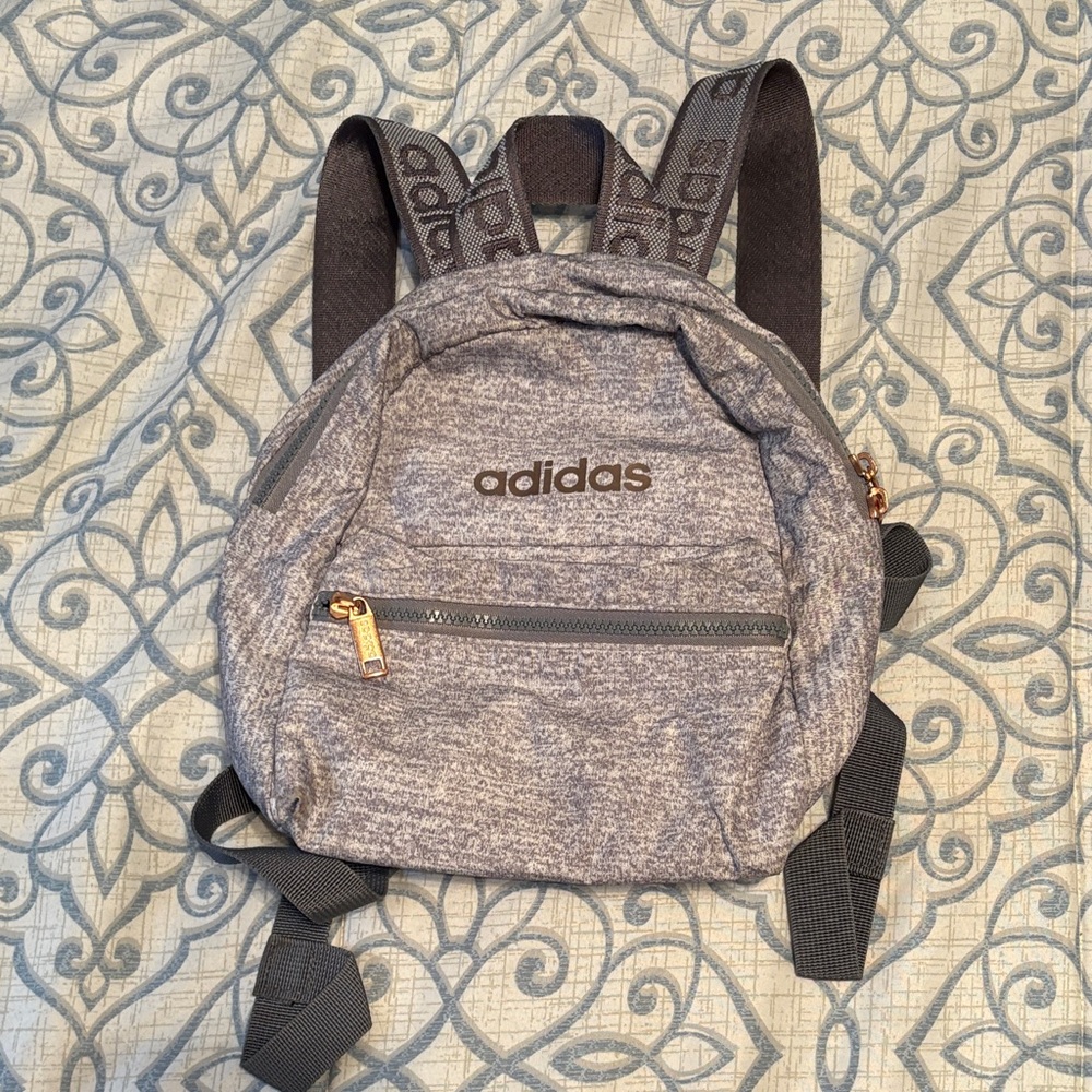 Adidas Heather Gray Mini Backpack